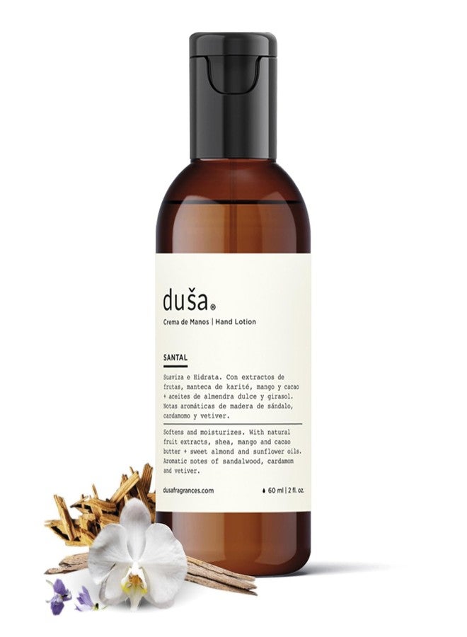 DUSA Premium Hand Cream for Women Santal - 2 oz Natural Moisturizing Hand Cream Women Love - Thick, Nourishing Vegan Hand Cream for Soft, Smooth Skin - Best Korean Organic Hand Creme with SPF - Image 1