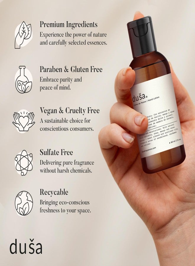 DUSA Premium Hand Cream for Women Santal - 2 oz Natural Moisturizing Hand Cream Women Love - Thick, Nourishing Vegan Hand Cream for Soft, Smooth Skin - Best Korean Organic Hand Creme with SPF - Image 3