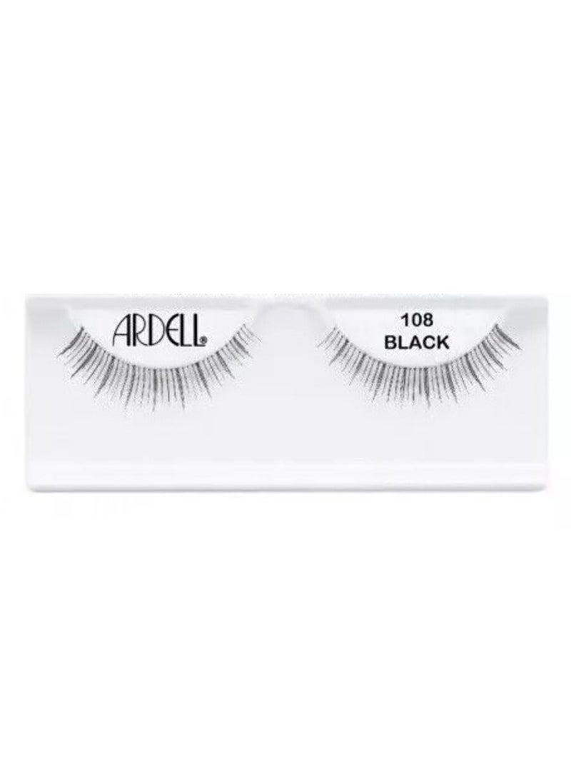 ARDELL Eyelashes Human HAIR Black # 108 - Image 1