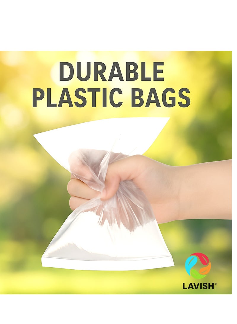 Lavish Clear Ziplock Bags 30x40CM | 25 PACK Transparent Resealable Plastic Pouches |Reclosable Seal for Food Jewelry Travel Packing Storage | Multi Purpose Plastic Zipper Bags - Image 3