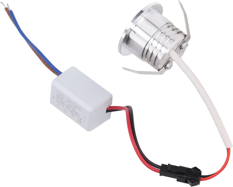 Fafeicy Mini LED Recessed Spotlight, Recessed Mini Downlights for Indoor Kitchens Cabinets Ceilings 3W AC85 265V (White Light 6000K) - Image 1