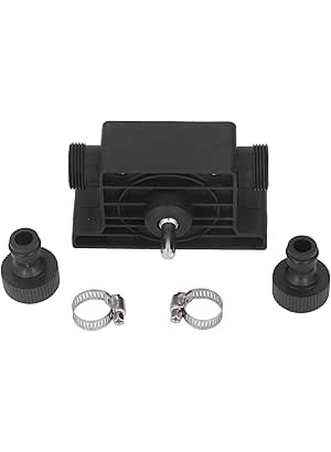 Hand Electric Drill Pump Portable Water Transfer Tool for Tanks Aquariums Pools Black Plastic 106x37x64mm - Image 1