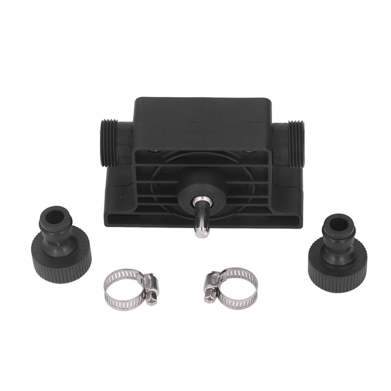 Hand Electric Drill Pump Portable Water Transfer Tool for Tanks Aquariums Pools Black Plastic 106x37x64mm - Image 2