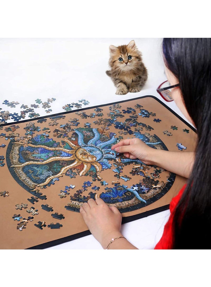 Round Jigsaw, Puzzle for Adults Zodiac Horoscope Puzzle Puzzles For Adults 500 Piece DIY Constellation Circular Jigsaw Puzzles - Image 5