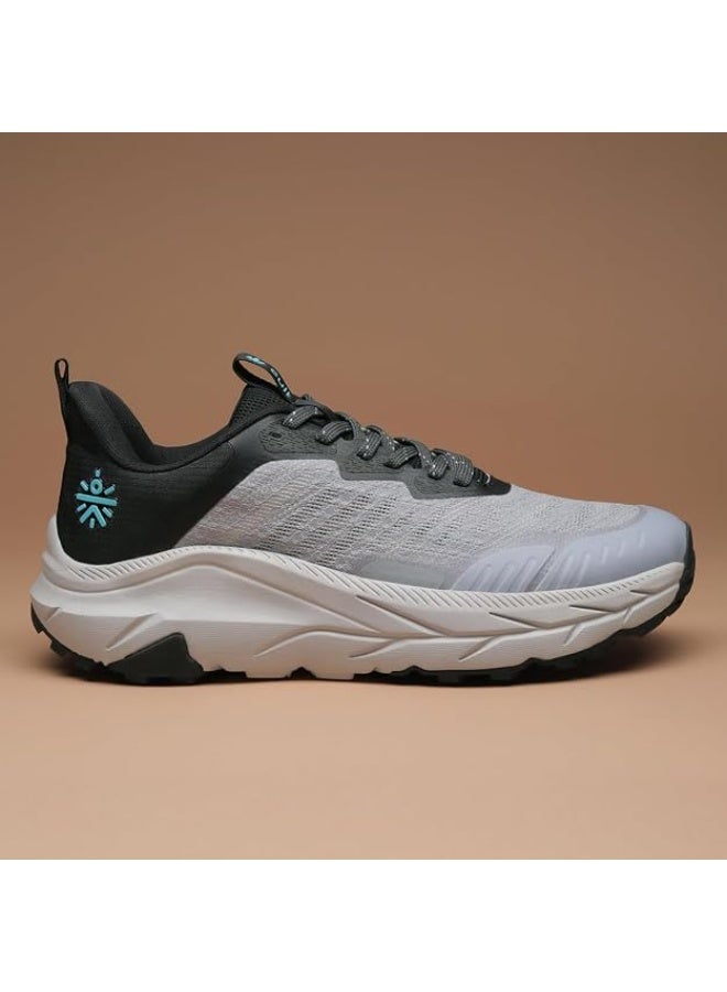CULT Crux Men's Outdoor Shoes | Seamless Breathable & Flexible Upper | Enhanced Cushioning for Trekking| Superior Anti-Slip Grip | Comfortable Hiking Wear 9 UK D.Grey/Black - Image 2