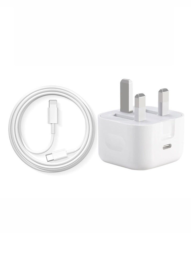 Phone Charger 20W Fast Charging Head + Data Cable Set - Image 1