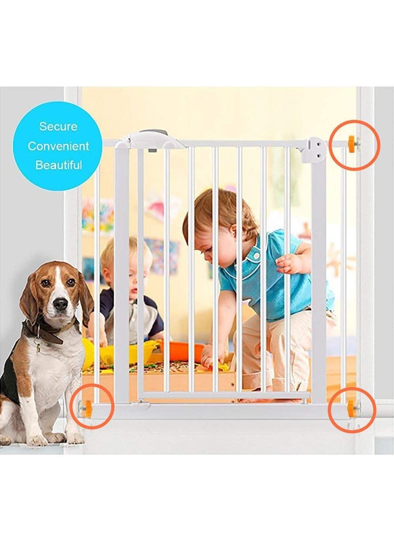 Generic Rongrong 4 Packs Pressure Mounted Baby Gates Threaded Spindle Rods, Walk Thru Gates Accessory M10 x 10MM Screw Bolts Kit for Baby Gates Stair Gates Dog Gate Pet Gates (Orange)  - Image 4