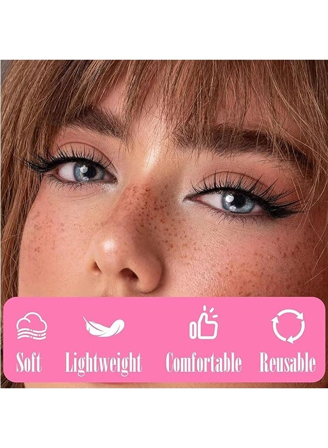 abib 2 Pair Magnetic Eyelashes, Natural Look Reusable Magnetic Eyelashes with Applicator No Glue Needed, Eyelash Extension Tool, Upper and Lower Eyelash Combo Set Easy to Wear and Remove, CT04-6 - Image 5