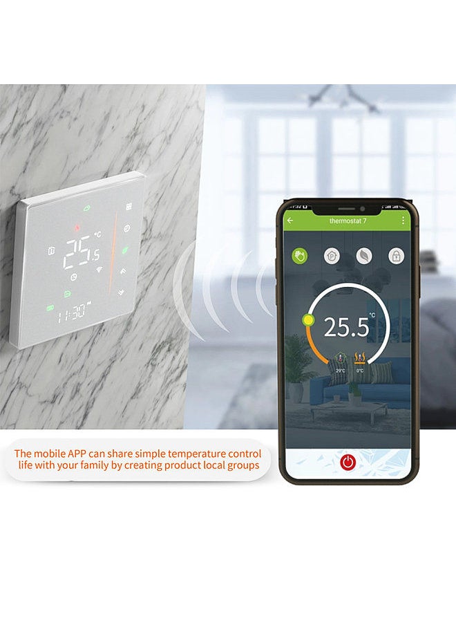 Aoresac WiFi Smart Thermostat Temperature Controller Weekly Programmable Supports Touch Control/ Mobile APP/ Voice Control Compatible with Alexa/ Home  - Image 5
