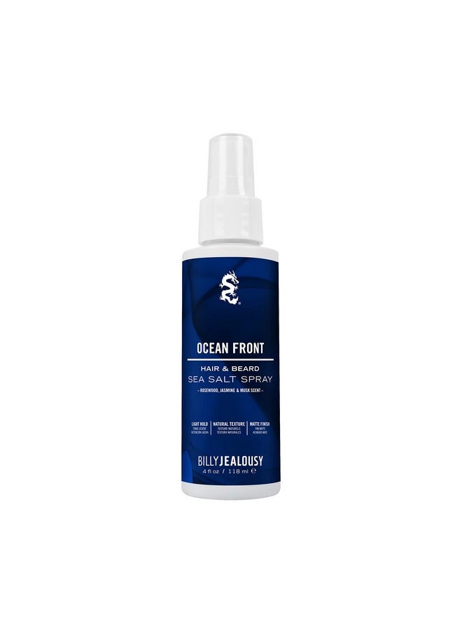 Billy Jealousy - Sea Salt Spray, Texturizing And Volumizing Hair Spray For All Hair Types And Beard Lengths, Rosewood, Jasmine & Musk Scent, Ocean Front, 4 Fl. Oz. - Image 1