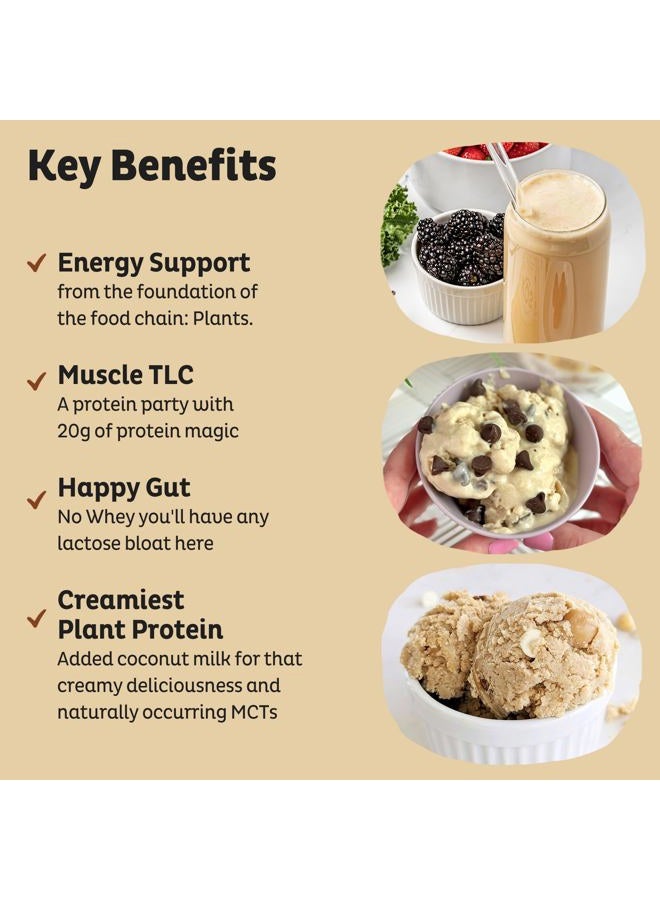 KOS Vegan Protein Powder Erythritol Free, Vanilla - USDA Organic Pea Protein Blend, Plant Based Superfood Rich in Vitamins & Minerals - Keto, Dairy Free - Meal Replacement for Women & Men, 15 Servings - Image 3