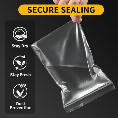 Bonison Small Plastic Bags, 300 PCS Mini Baggies 3 Assorted Sizes 2x2 2x3 3x4 Inch. Mini Jewelry Baggies Reclosable, Clear Zip Bags (Small) - Image 3