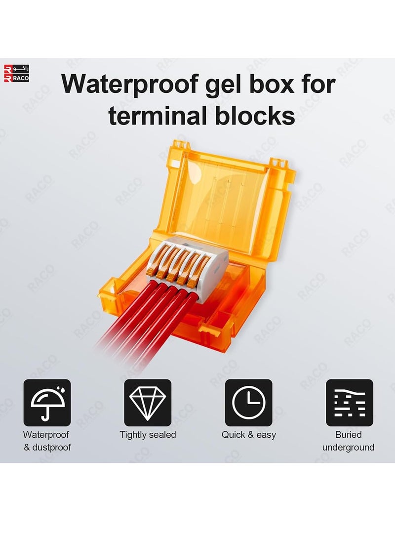 RACO Waterproof Gel Boxes – Insulated Quick Connect Terminals, Pre-Filled Gel, IPX8 Rated | Compatible with Lever Wire Connectors & Compact Quick Splice Connectors - Image 2