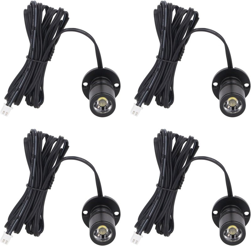 Led Spot Lights, Spotlights 5V with 2m Cable Length for Display Cabinets, Jewelry Cabinets, Cupboards, Entrance Ways, Tables, Shelves (Warm Light #12) - Image 5