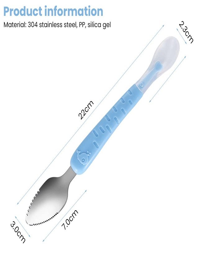 Optifit 2 In 1 Baby Fruit Spoon And Scraper For Baby Feeding, Multifunction Serrated Grapefruit Fruit Spoon For Kids,1 Count - Image 4