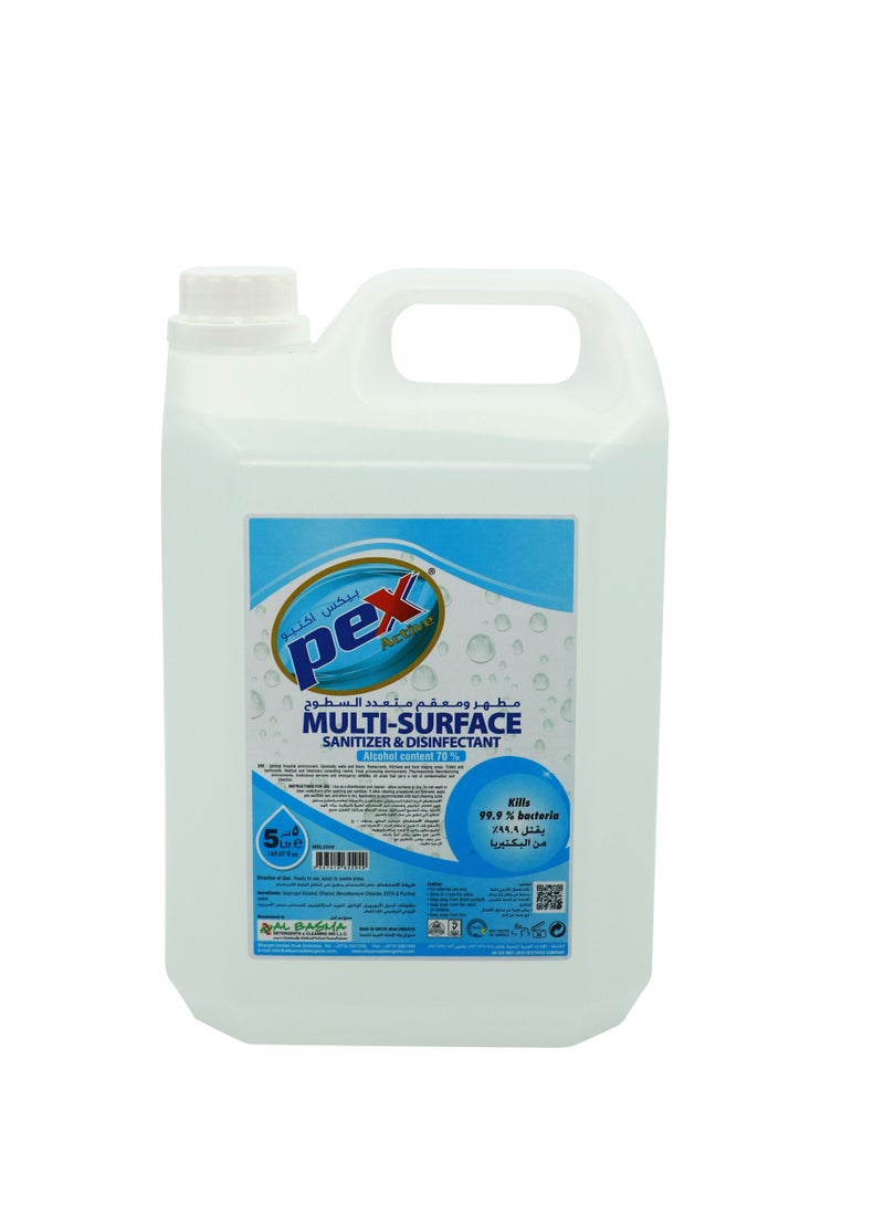Pex Active Multi Surface Sanitizer Disinfectant 5 Ltr  - Image 1