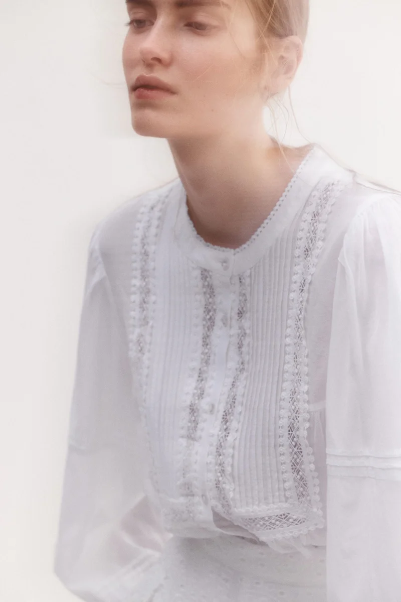 H&M Pintucked blouse