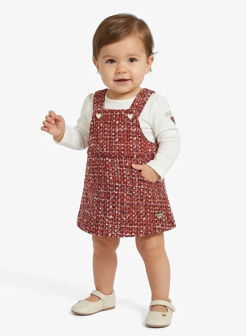 جس طقم بودي سوت وتنورة تويد للأطفال