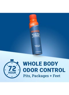 Mando Mando Whole Body Deodorant For Men - Invisible Spray Deodorant - 72 Hour Odor Control - Low Irritation Formula - Aluminum Free, Benzene Free - 3.6 ounce Cans (Pack of 2) - Pro Sport  - Image 2