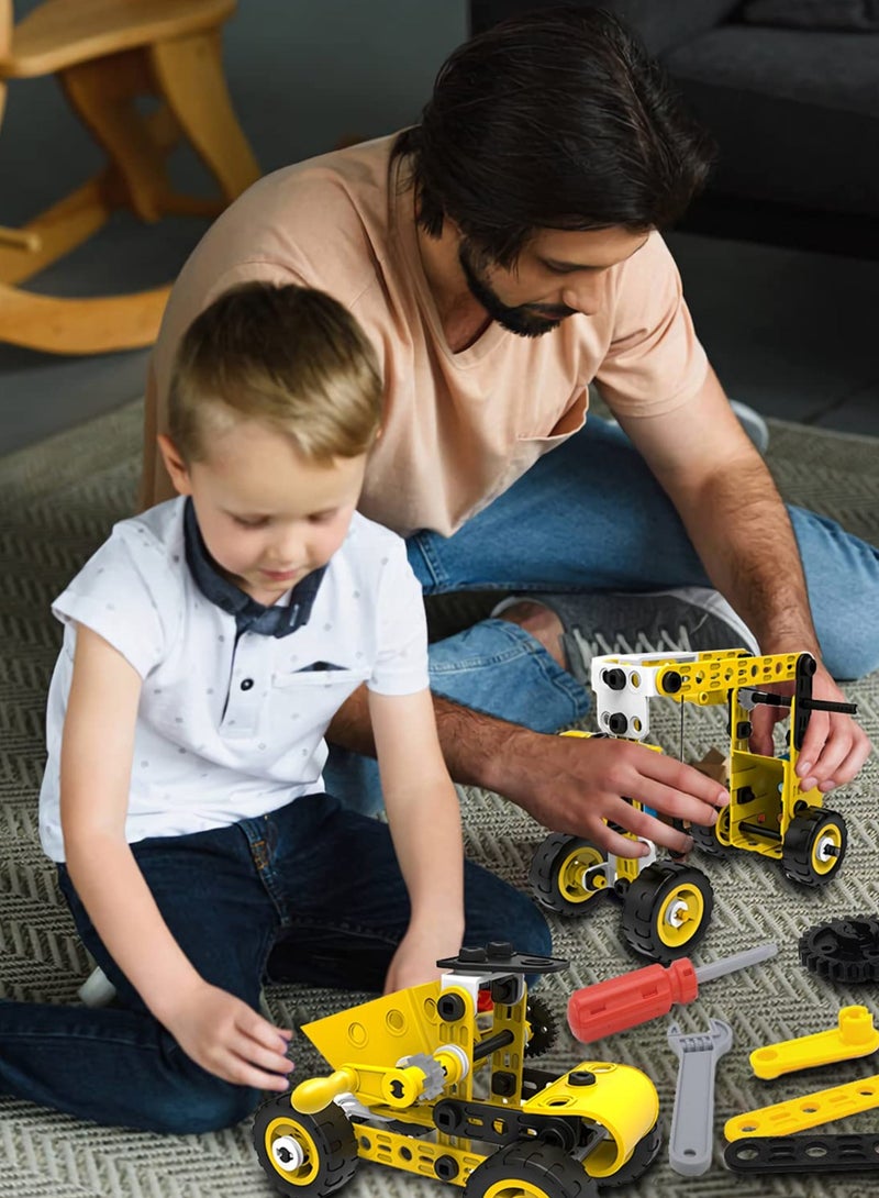 SOLARAE ألعاب البناء للأطفال من عمر 5 6 7 8 9+ سنوات، مجموعة ألعاب تعليمية مكونة من 100 قطعة لبناء STEM، ألعاب بناء تعليمية إبداعية للأولاد والبنات، مجموعة هدايا ألعاب هندسية إبداعية - Image 3