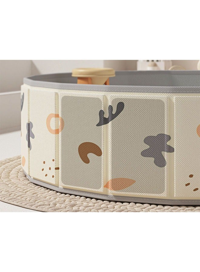 بيوينتي حوض رمل للاطفال قابلة للطي حوض رمل صندوق رمل للاطفال مسبح رمل محمول 120 × 120 × 30 سم مسبح اطفال - Image 2