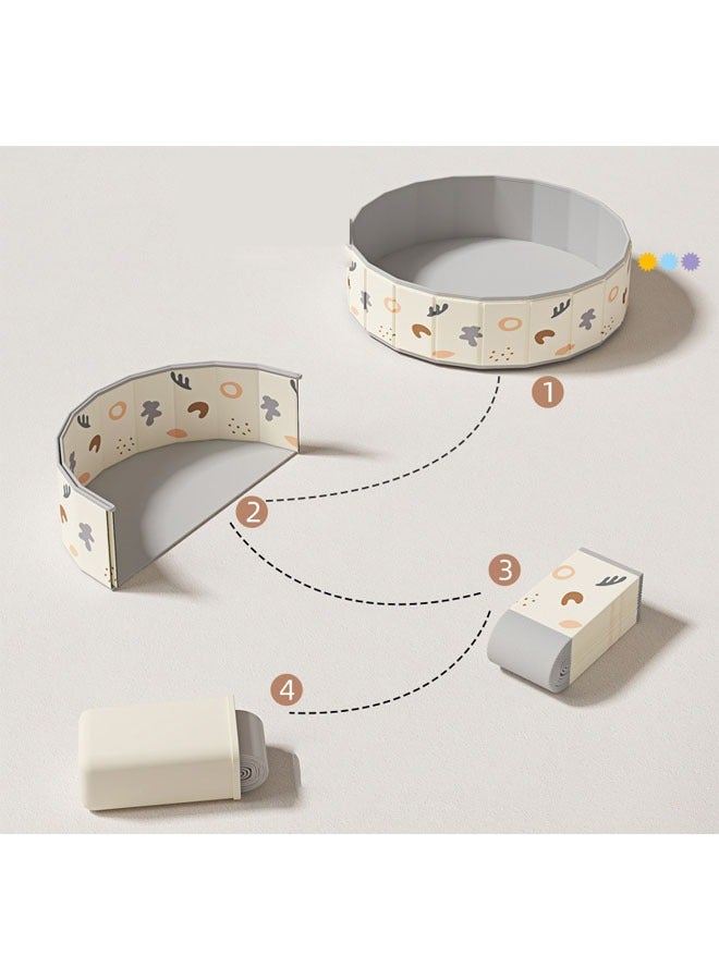 بيوينتي حوض رمل للاطفال قابلة للطي حوض رمل صندوق رمل للاطفال مسبح رمل محمول 120 × 120 × 30 سم مسبح اطفال - Image 4