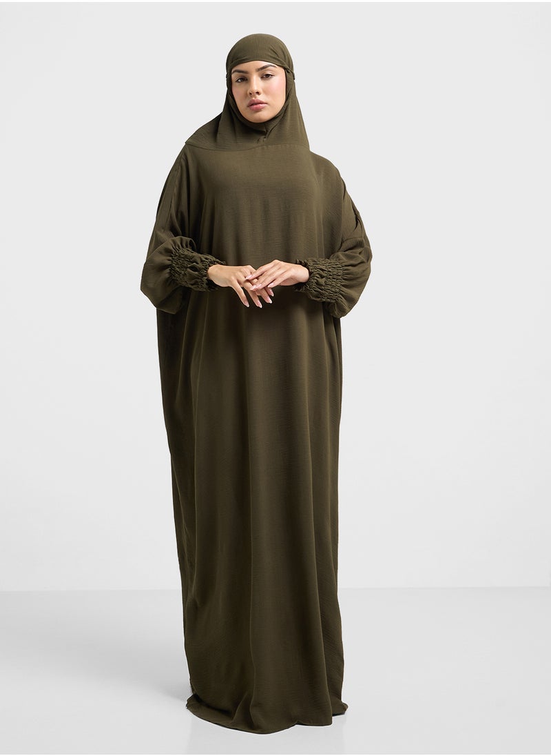 Hooded Flared Sleeve Prayer Dress - pzsku/Z5E1F15523CD7A90FDB55Z/45/_/1737096422/f912bace-00b7-428f-ad99-168139d8db41