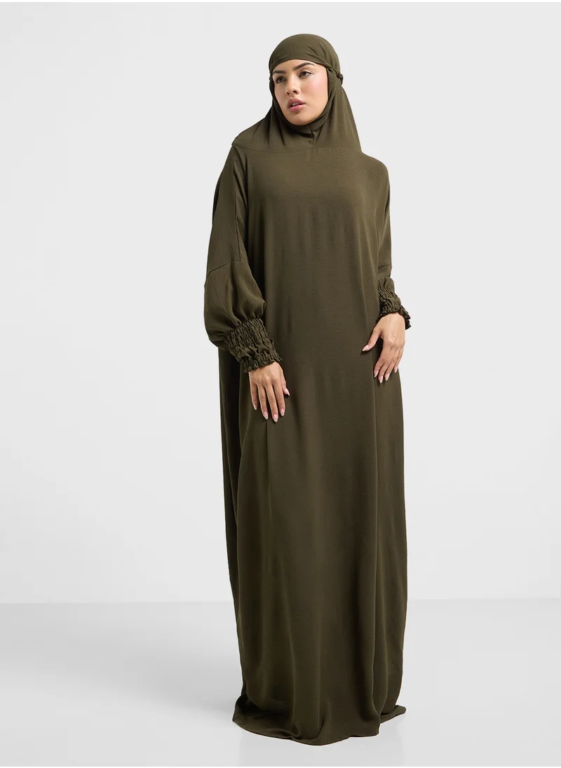 hayas closet Hooded Flared Sleeve Prayer Dress