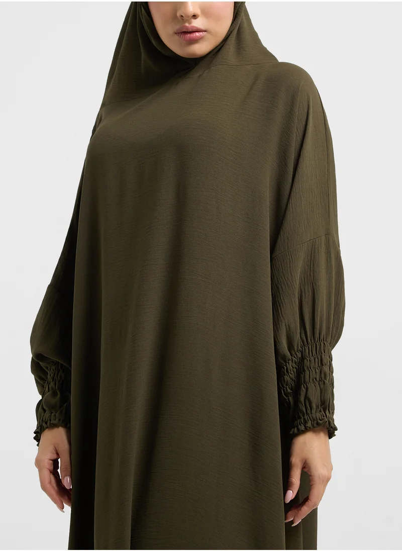 hayas closet Hooded Flared Sleeve Prayer Dress