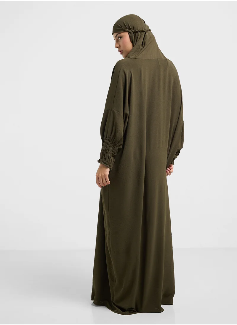 هيا كلوزيت Hooded Flared Sleeve Prayer Dress