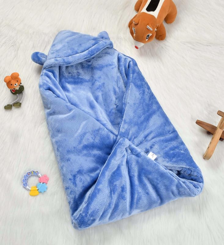 Florida Florida All Season Hooded Baby Blanket Swaddler Wrapper Flannel Soft and Comfortable for New Born Babies - Image 1
