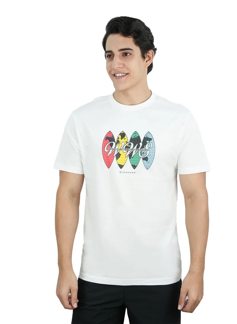 Men's Slim Fit Cotton Jersey Crew Neck Print Tee | WWS Graphic