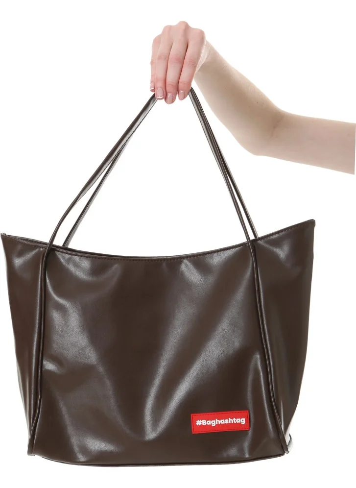 باجهاشتاج Brown Soft Leather Zipper Bag