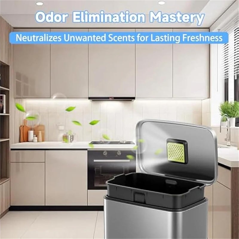 Compost Bin Filters Replacements Trash Can Odor Absorbing Filter Refills for Garbage Cans Activated Charcoal Deodorizer(36pcs) - Image 5
