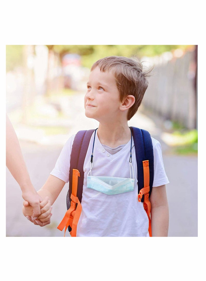 Zikra Adjustable Length Lanyard Extender for Kids Adults Mask Lanyard Strap Mask Chain Adjustable, Relieve Ear Pressure Face Cover Rest Ear Holder Rope, (6PCS-Multicolored-Kid) - Image 4