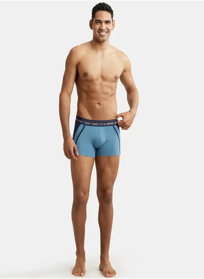 JOCKEY Jockey US21 Men's Super Combed Cotton Elastane Stretch Solid Trunk with Ultrasoft Waistband