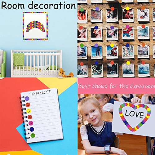 Dreecy 1400 PCS 1" Colored Dot Stickers Round Color Coding Labels Circle Dots Labels Stickers Polka Circle Dot Stickers Label Sticker for Office, Classroom, Papers Etc - Image 4