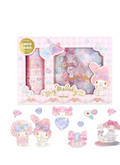 SYOSI Cute Washi Tape Set, 6 Rolls + 8 PCS Kawaii Animals Gold Foil Decorative Masking Tape for Journaling, Scrapbooking, Kids DIY Crafts, Aesthetic Supplies, Planners, Bullet Journal  - Image 1