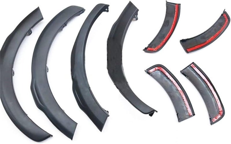 Wivplex Black Fender Flare Wheel Arch Covers for Toyota Yaris 2018 - Image 2