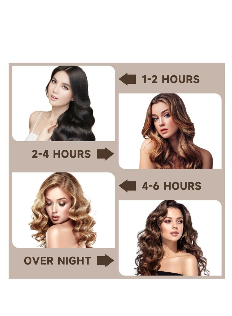 بريميفي 6 قطع من أدوات تجعيد الشعر بدون حرارة - أدوات تجعيد الشعر بدون حرارة مغطاة بالساتان للشعر الطويل - Image 2