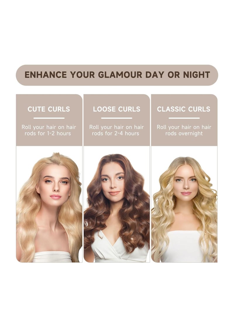 بريميفي 6 قطع من أدوات تجعيد الشعر بدون حرارة - أدوات تجعيد الشعر بدون حرارة مغطاة بالساتان للشعر الطويل - Image 4