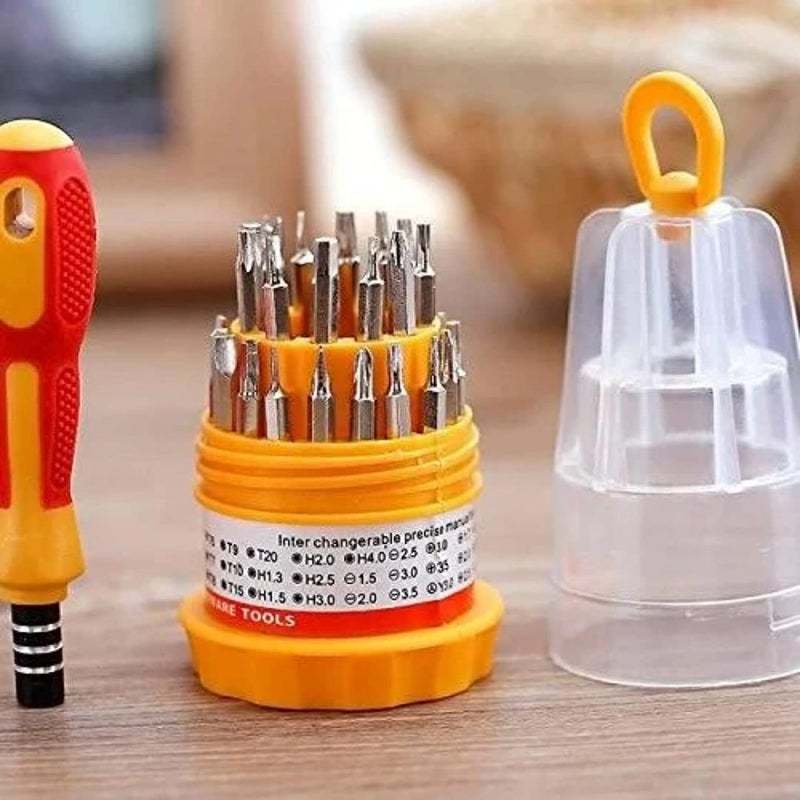 sulfar Screwdriver Set, Steel 31 in 1 with 30 Screwdriver Bits, Professional Magnetic Driver Set, for PC/Household/Furniture/Tablet/Game Console/Electronic Devices - Image 3