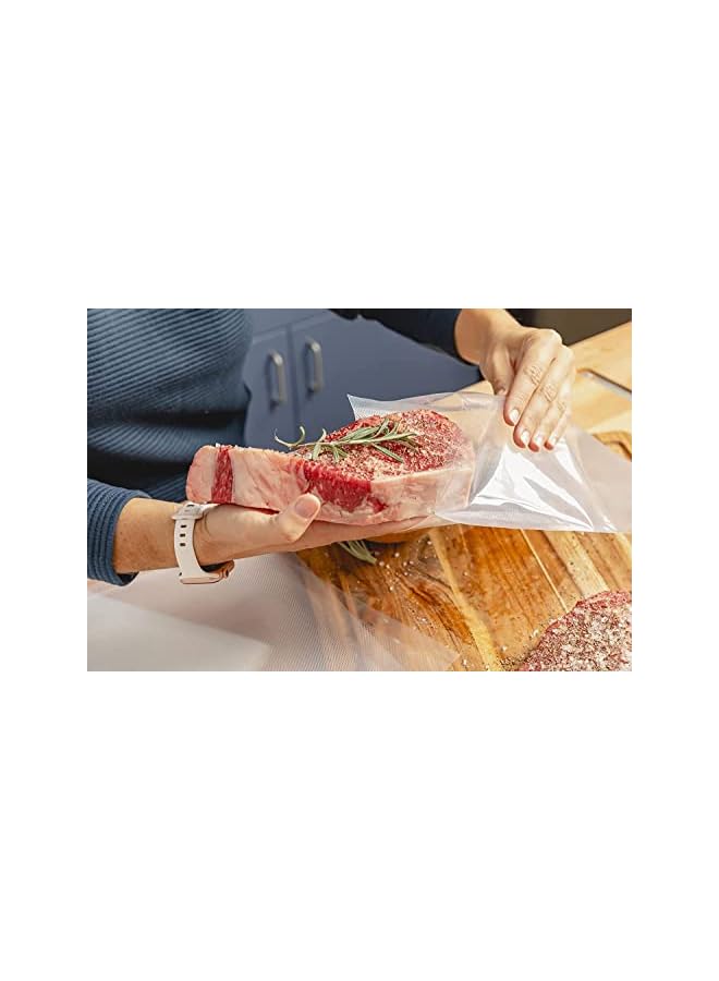IAF Sealer Storage Bags Kitchen Food Preservation Bag, Vaccume Meat Vegetable Fruit Fresh Seal Bag, 18X25 Cm, 100 Pack  - Image 2