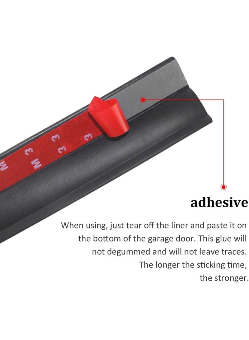Universal Garage Door Seal,Garage Door Rubber Seal Replacement,Rolling Door Bottom Seal,Garage Door Weatherstrip(25 * 35) - Image 3