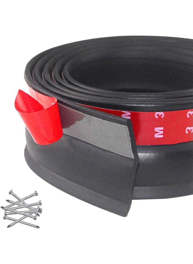 Universal Garage Door Seal,Garage Door Rubber Seal Replacement,Rolling Door Bottom Seal,Garage Door Weatherstrip(25 * 35) - Image 1