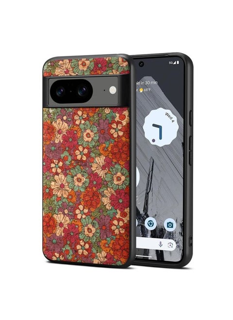 Case Cover For Google Pixel 7 Four Seasons Flower Language Series TPU Phone Case Summer Red