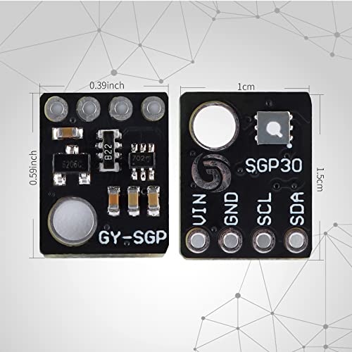 EC Buying GY-SGP30 Gas Sensor, Air Quality Carbon Dioxide Formaldehyde Monitoring TVOC CO2 Gas Sensor Module, a Digital Multi-pixel Gas Sensor for Indoor Air Quality Monitoring,co2 Sensor Arduino I2C - Image 5