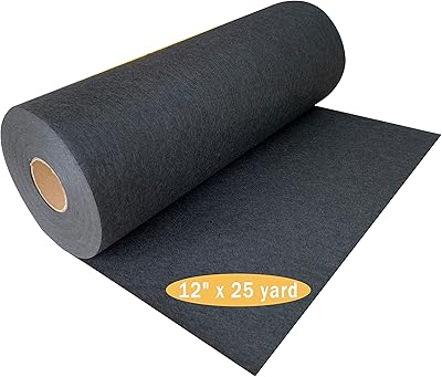 HimaPro Black Cut Away Machine Embroidery Stabilizer Backing 12" x 25 Yard Roll - 2.5 o.z. - Image 1