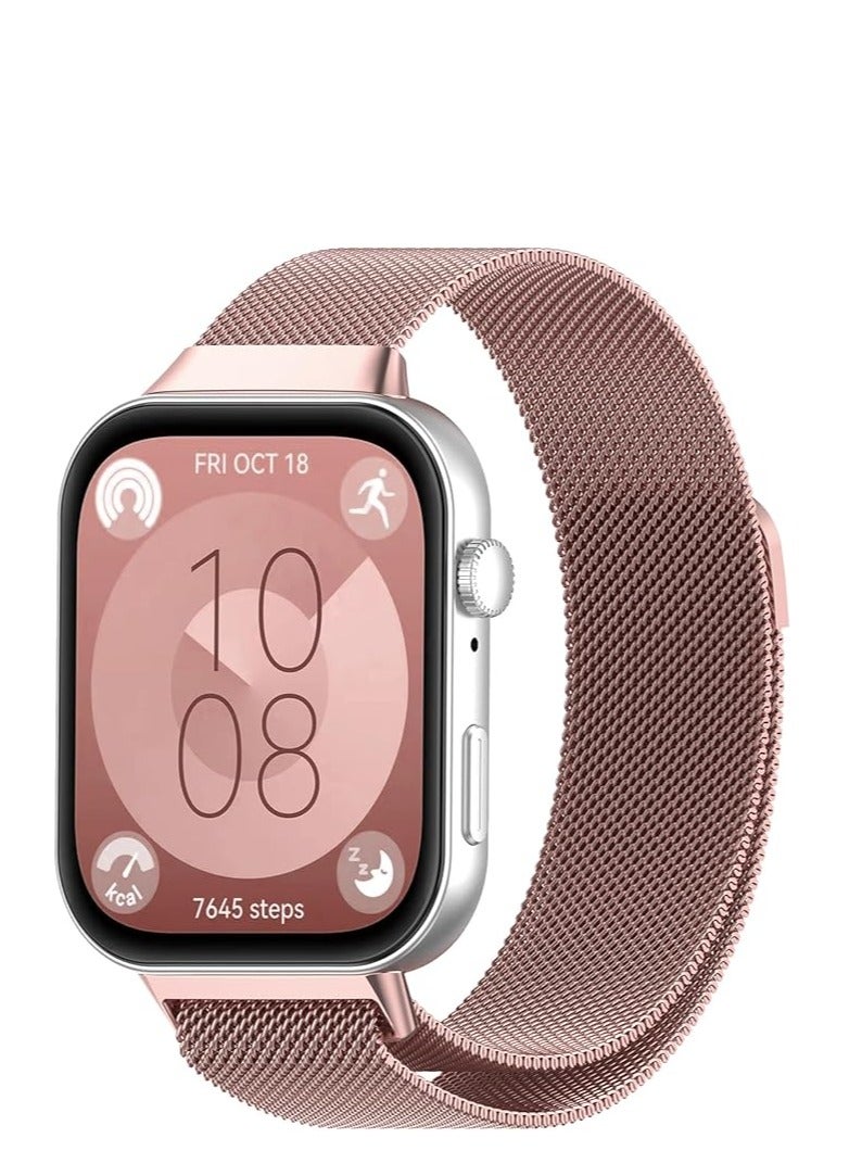 Huawei Watch Fit 3 Bands KRD-01 Metal Straw Cord Strap - Image 2