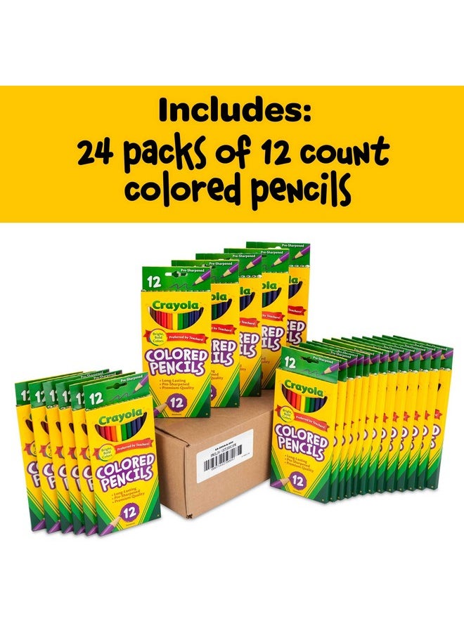 Crayola - Crayola Bulk Colored Pencils for Kids (24pk), Back to School Supplies For Teachers, Teacher Classroom Must Haves, 12 Colors [Amazon Exclusive] - Image 1